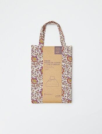 Parure de lit 1 personne (140 x 200cm) en coton 57 fils - Kiabi Home