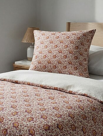 Parure de lit 1 personne (140 x 200cm) en coton 57 fils - Kiabi Home