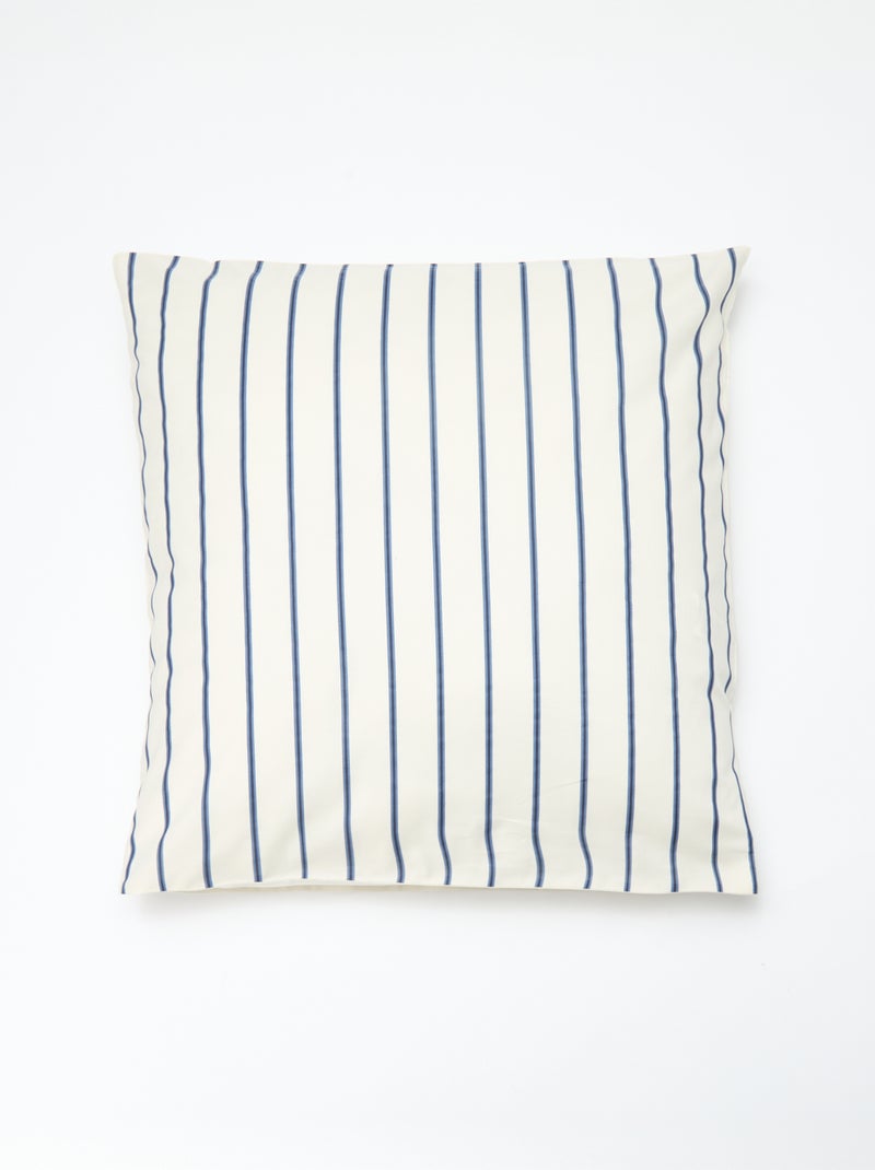 Parure de lit 1 personne (140 x 200cm) en coton 57 fils - Kiabi Home Bleu - Kiabi