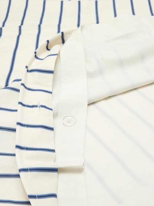 Parure de lit 1 personne (140 x 200cm) en coton 57 fils - Kiabi Home - Kiabi