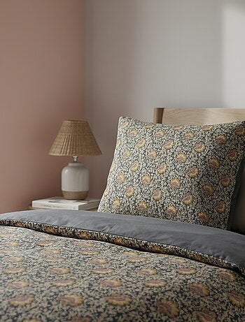 Parure de lit 1 personne (140 x 200cm) en coton 57 fils - Kiabi Home