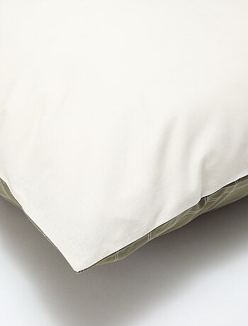 Parure de lit 1 personne (140 x 200cm) en coton 57 fils - Kiabi Home