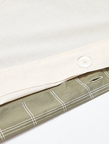 Parure de lit 1 personne (140 x 200cm) en coton 57 fils - Kiabi Home