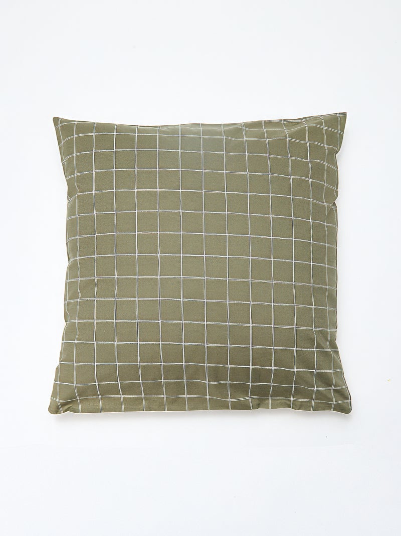 Parure de lit 1 personne (140 x 200cm) en coton 57 fils - Kiabi Home Kaki - Kiabi