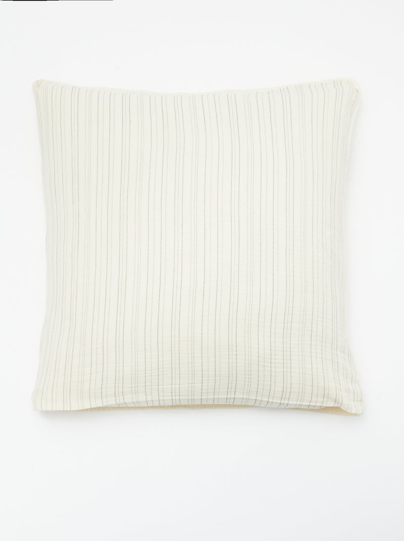 Parure de lit 1 personne (140 x 200cm) en gaze de coton - Kiabi Home Beige - Kiabi
