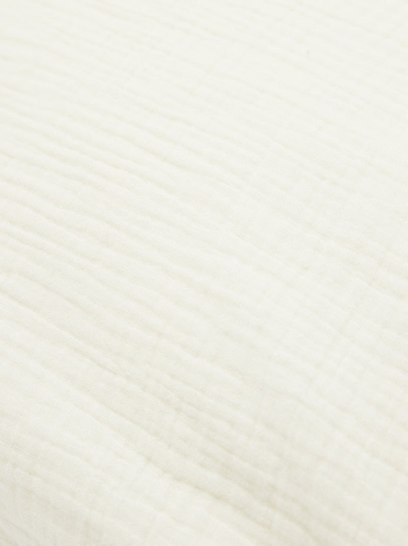 Parure de lit 1 personne (140 x 200cm) en gaze de coton - Kiabi Home Beige - Kiabi