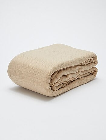 Parure de lit 1 personne (140 x 200cm) en gaze de coton - Kiabi Home