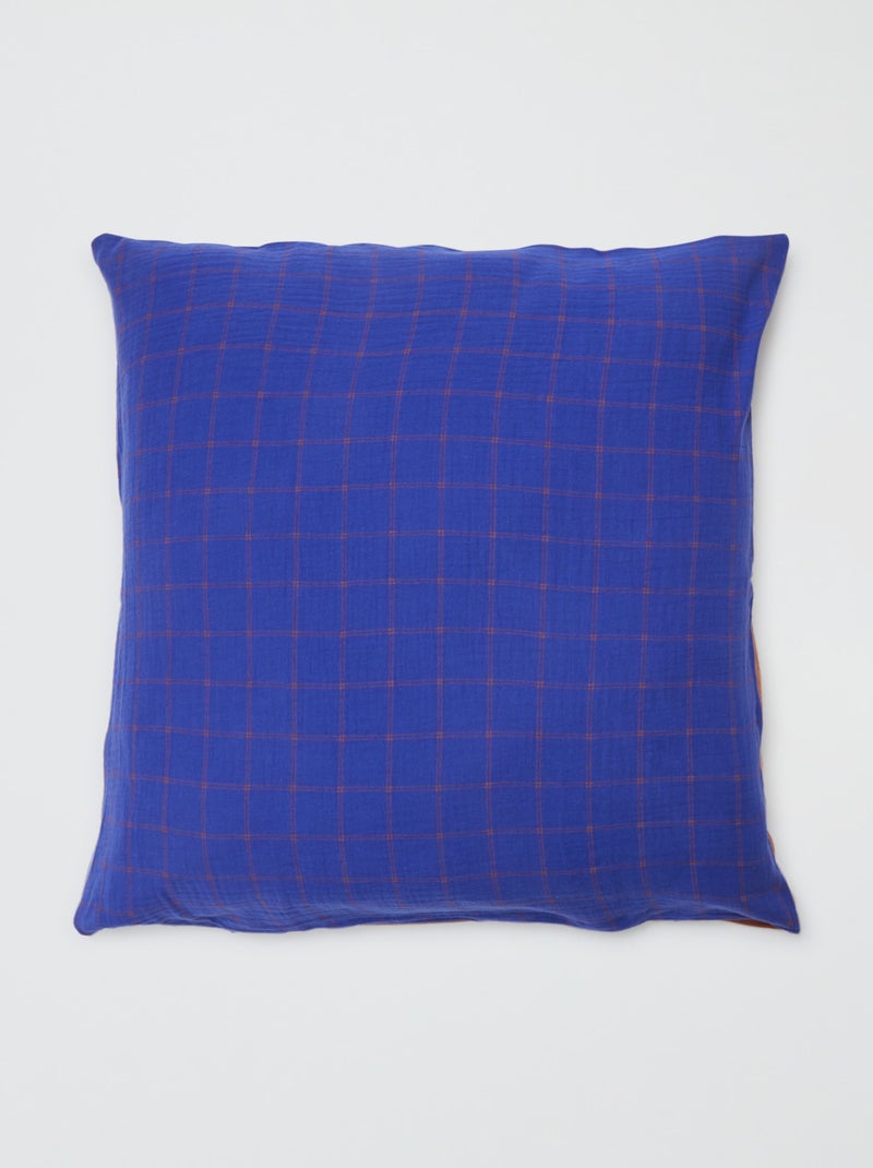 Parure de lit 1 personne (140 x 200cm) en gaze de coton - Kiabi Home Bleu - Kiabi