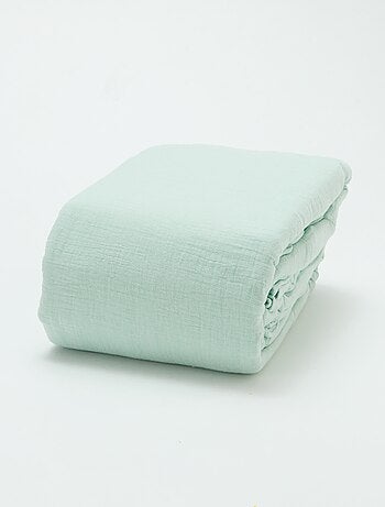 Parure de lit 1 personne (140 x 200cm) en gaze de coton - Kiabi Home