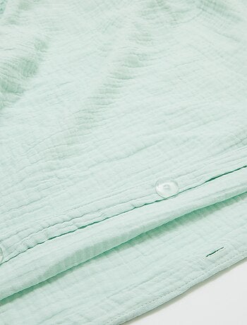 Parure de lit 1 personne (140 x 200cm) en gaze de coton - Kiabi Home