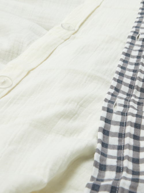 Parure de lit 1 personne (140 x 200cm) en gaze de coton - Kiabi Home - Kiabi