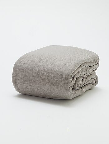 Parure de lit 1 personne (140 x 200cm) en gaze de coton - Kiabi Home
