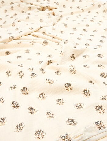 Parure de lit 1 personne (140 x 200cm) en gaze de coton - Kiabi Home
