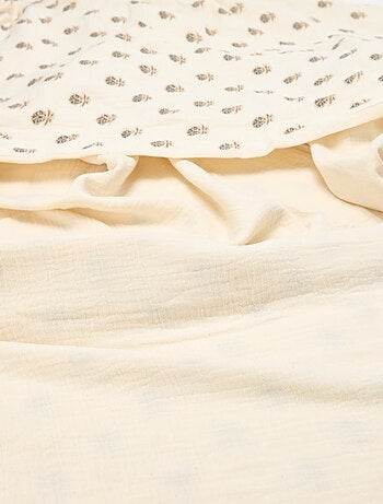 Parure de lit 1 personne (140 x 200cm) en gaze de coton - Kiabi Home