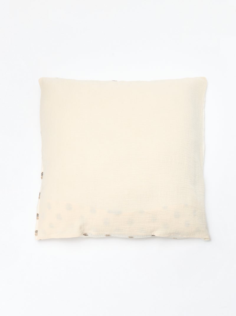 Parure de lit 1 personne (140 x 200cm) en gaze de coton - Kiabi Home Jaune - Kiabi
