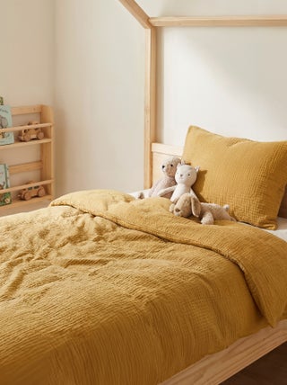 Parure de lit 1 personne (140 x 200cm) en gaze de coton - Kiabi Home