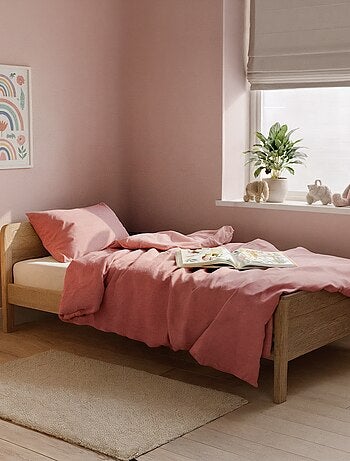 Parure de lit 1 personne (140 x 200cm) en gaze de coton - Kiabi Home