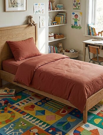 Parure de lit 1 personne (140 x 200cm) en gaze de coton - Kiabi Home