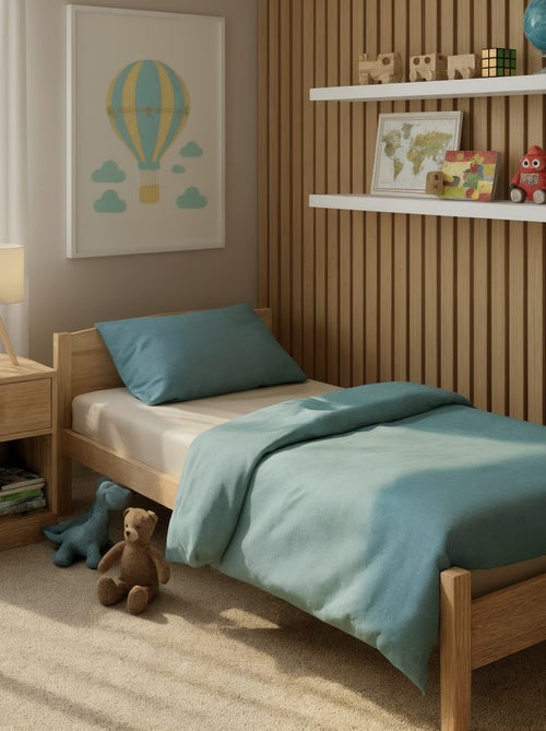 Parure de lit 1 personne (140 x 200cm) en gaze de coton - Kiabi Home - Kiabi