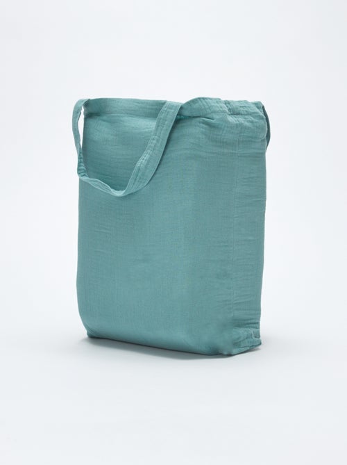 Parure de lit 1 personne (140 x 200cm) en gaze de coton - Kiabi Home - Kiabi