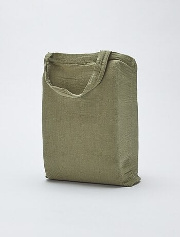 Parure de lit 1 personne (140 x 200cm) en gaze de coton - Kiabi Home