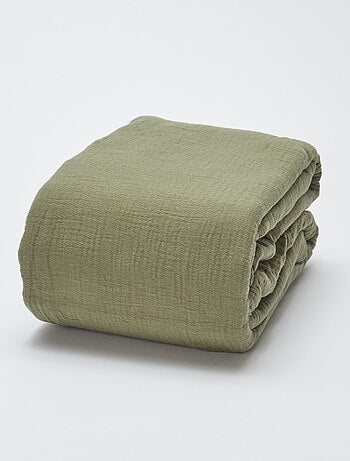 Parure de lit 1 personne (140 x 200cm) en gaze de coton - Kiabi Home