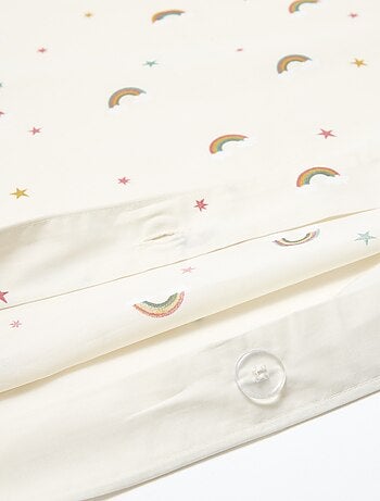 Parure de lit 1 personne 140x200 cm en coton