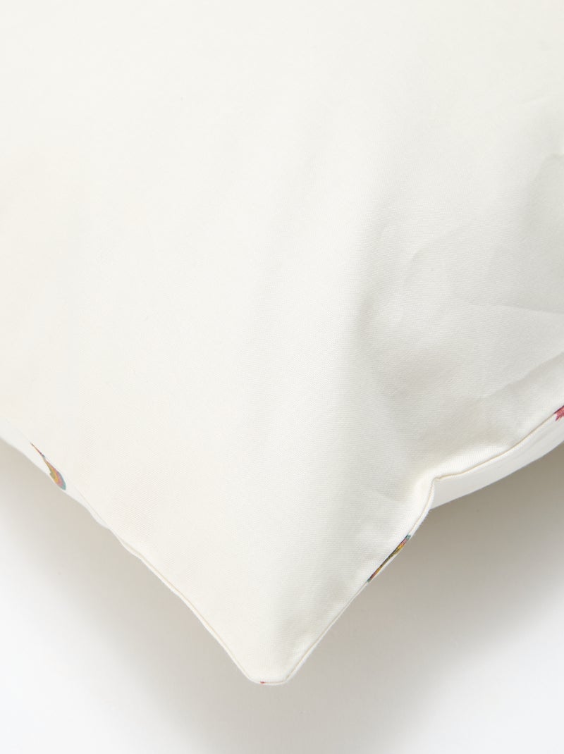 Parure de lit 1 personne 140x200 cm en coton Beige - Kiabi