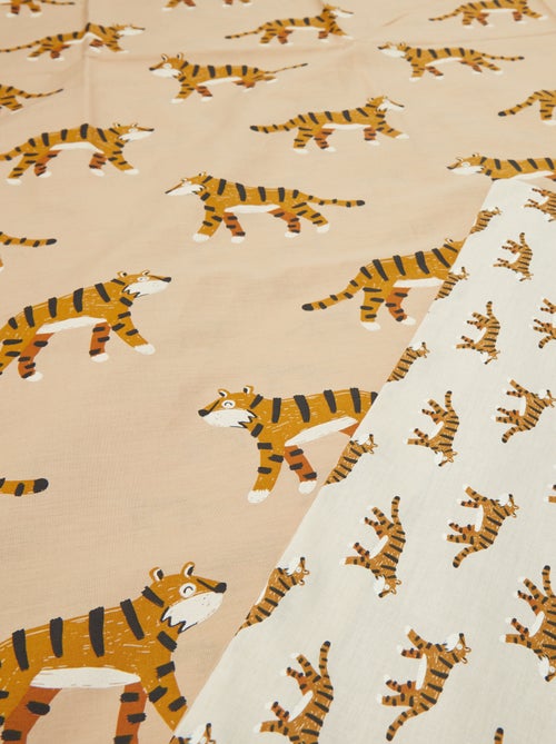 Parure de lit 1 personne 140x200 cm en coton - Kiabi Parure de lit 1 personne 140x200 cm en coton - Kiabi