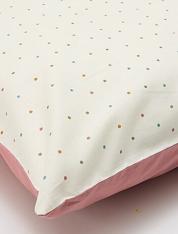 Parure de lit 1 personne 140x200 cm en coton