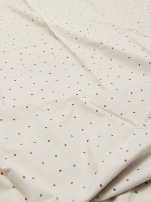Parure de lit 1 personne 140x200 cm en coton - Kiabi Parure de lit 1 personne 140x200 cm en coton - Kiabi