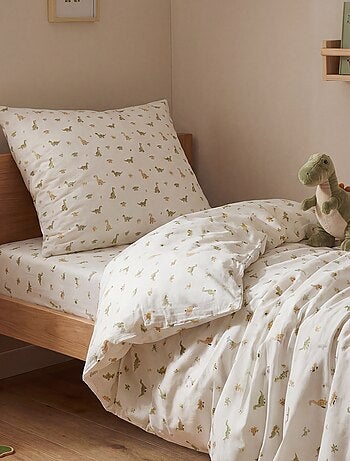 Parure de lit 1 personne 140x200 cm en coton