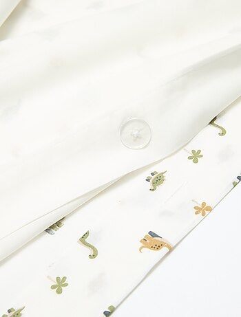 Parure de lit 1 personne 140x200 cm en coton