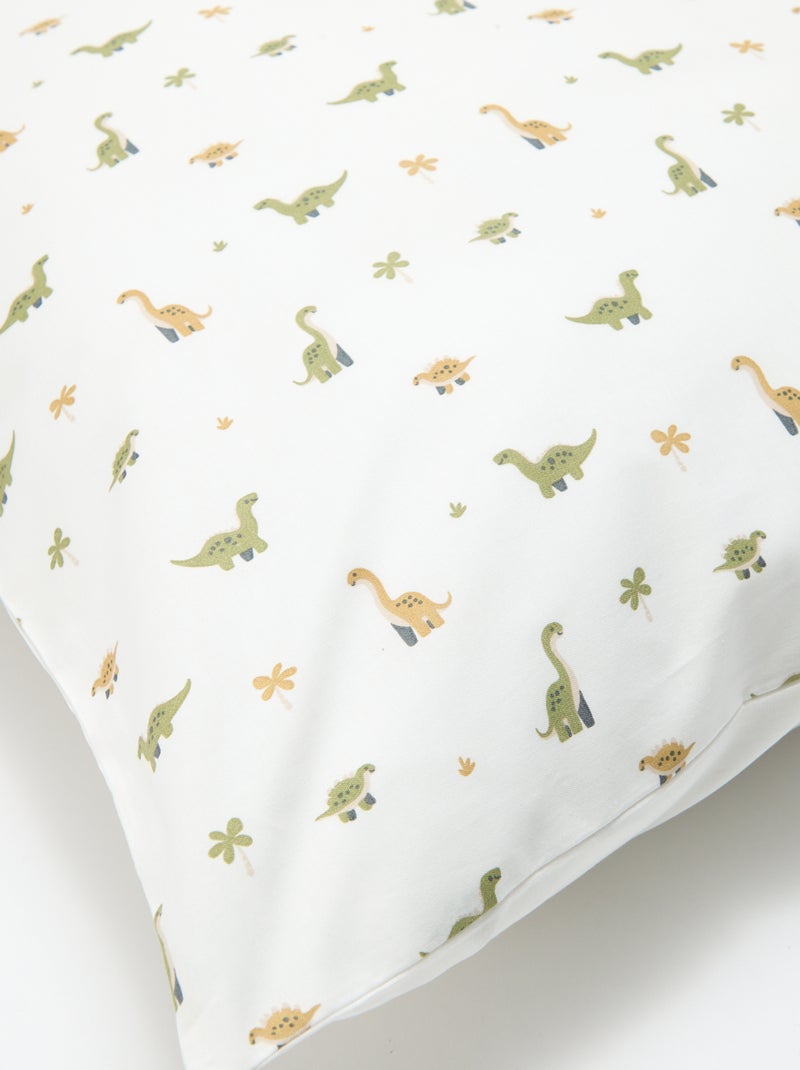 Parure de lit 1 personne 140x200 cm en coton Beige - Kiabi