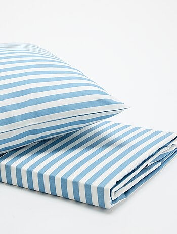 Parure de lit 1 personne 140x200 cm en coton