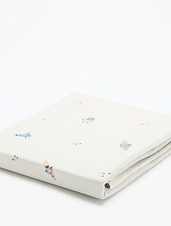 Parure de lit 1 personne 140x200 cm en coton