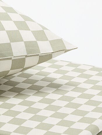 Parure de lit 1 personne 140x200 cm en coton