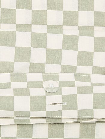 Parure de lit 1 personne 140x200 cm en coton