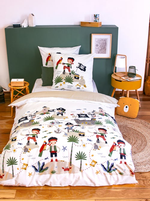 Parure de lit 1 personne 2 pièces - 1 housse de couette + 1 taie d'oreiller - Kiabi Parure de lit 1 personne 2 pièces - 1 housse de couette + 1 taie d'oreiller - Kiabi