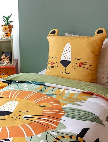 Parure de lit 1 personne 2 pièces : housse de couette + taie d'oreiller
