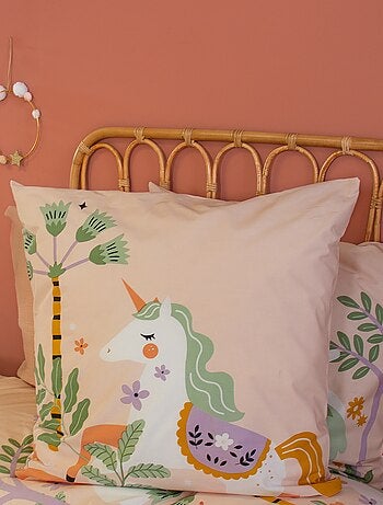 Parure de lit 1 personne 2 pièces : housse de couette + taie d'oreiller