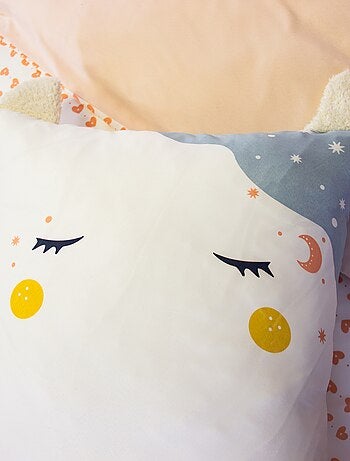 Parure de lit 1 personne 2 pièces : housse de couette + taie d'oreiller