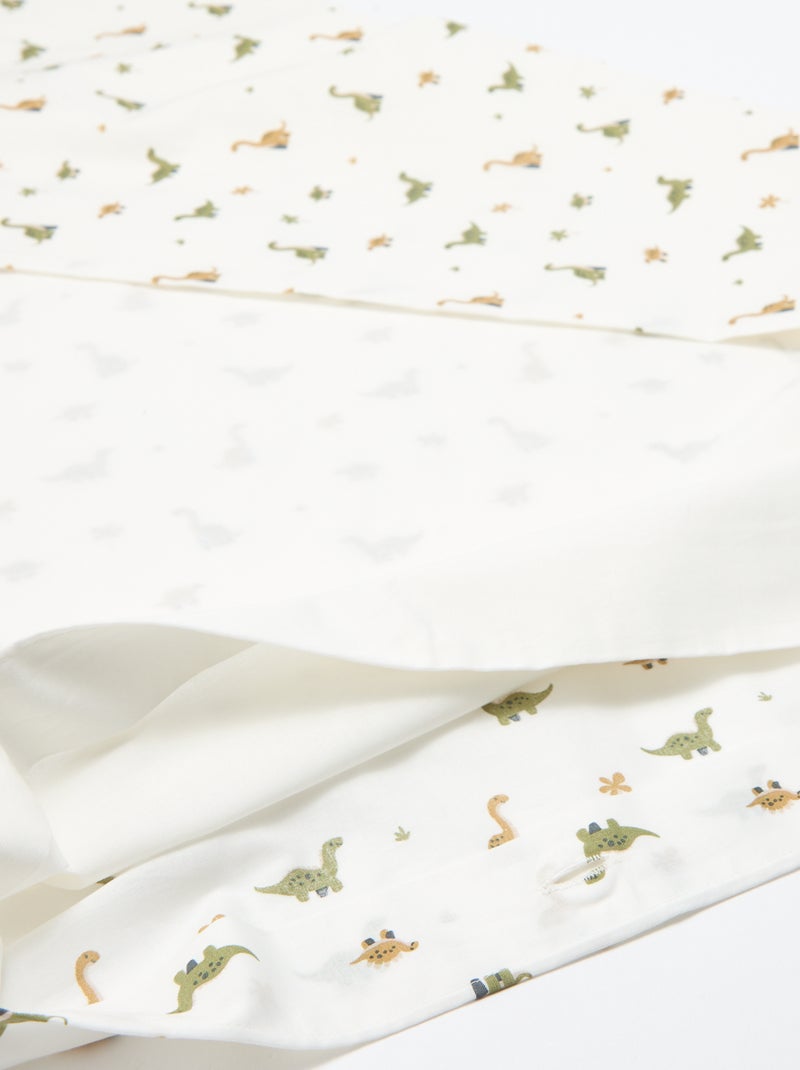 Parure de lit 1 personne 80 x 120cm - Kiabi Home Beige - Kiabi