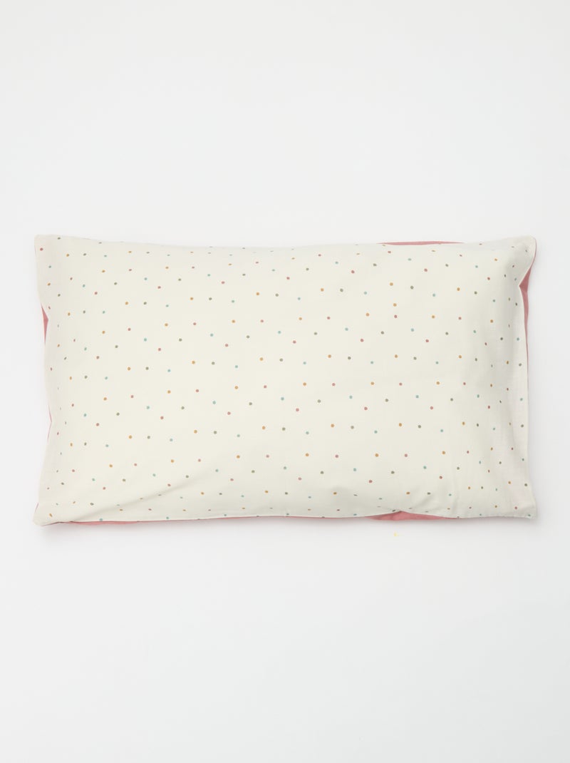 Parure de lit 1 personne (80x120cm) - Kiabi Home Beige à pois - Kiabi