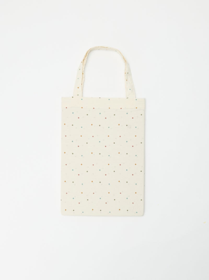 Parure de lit 1 personne (80x120cm) - Kiabi Home Beige à pois - Kiabi