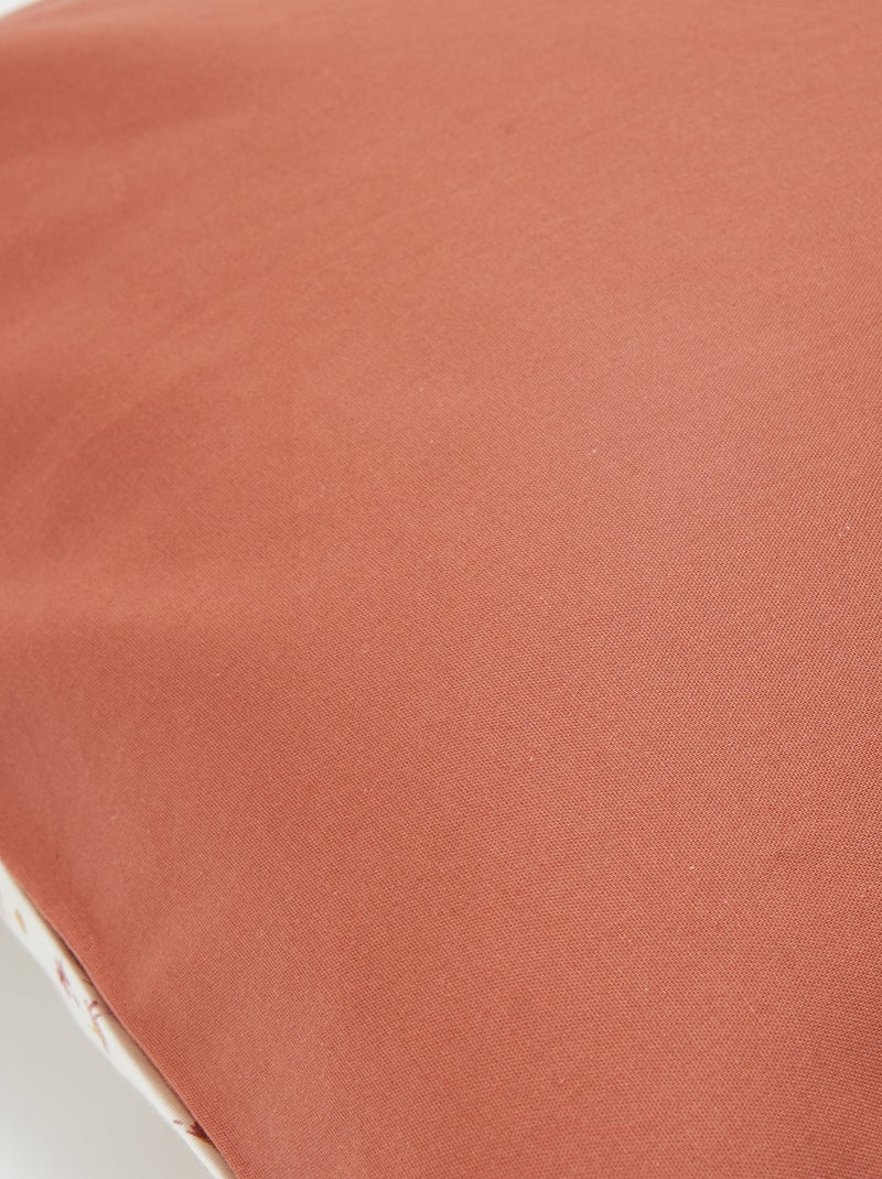 Parure de lit 1 personne (80x120cm) - Kiabi Home Beige/rose - Kiabi