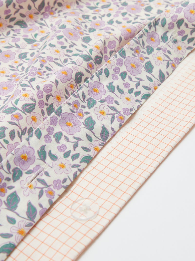 Parure de lit 1 personne (80x120cm) - Kiabi Home Violet - Kiabi