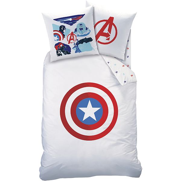 Parure De Lit 1 Personne Avengers De Marvel Null Blanc Kiabi 35 00