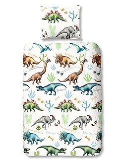Parure de lit 1 personne 'dinosaure' - Kiabi