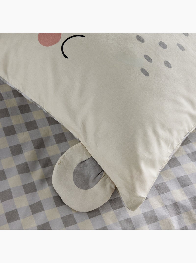 Parure de lit 1 personne funny Blanc - Kiabi